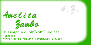 amelita zambo business card